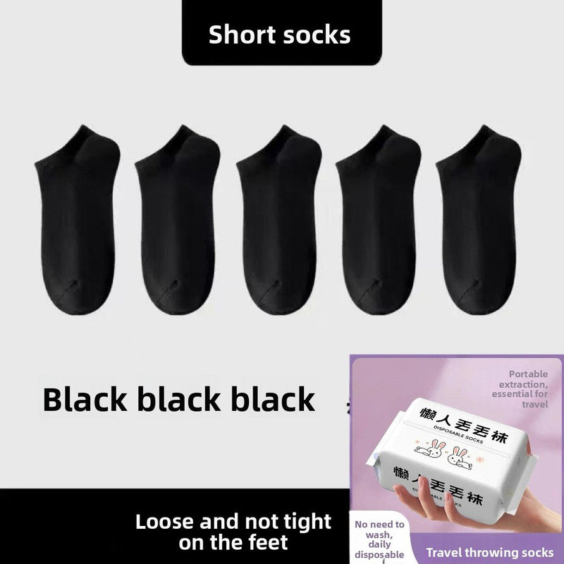 Disposable socks for men and women, no-wash daily disposable socks