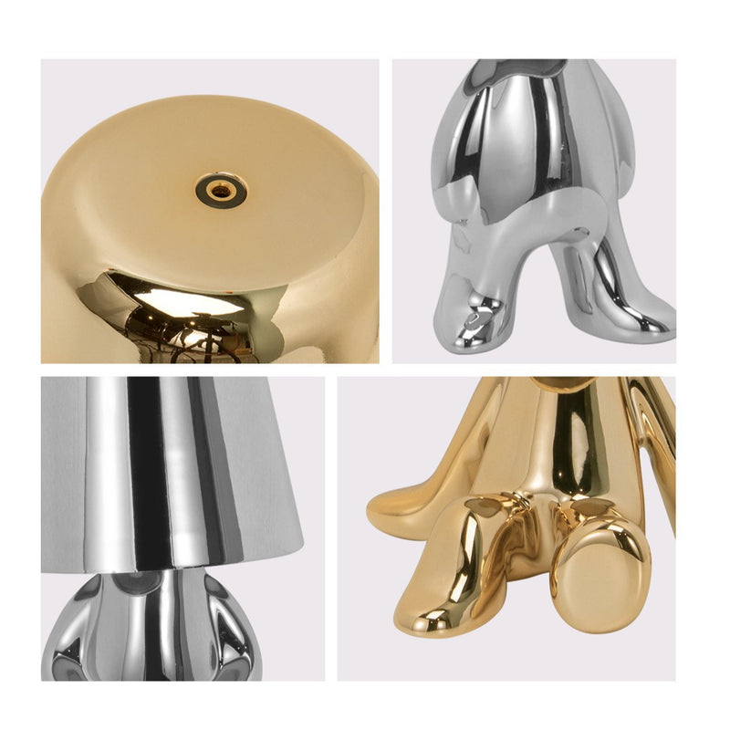 Rechargeable Decorative Table Lamp with Three-Color Light