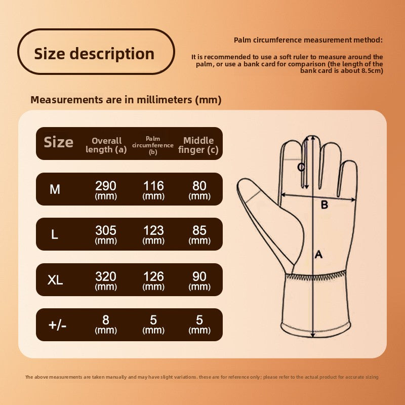 Heating Gloves Men's and Women's Heattech Winter