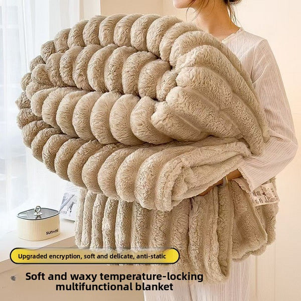 Soft Coral Fleece Blanket