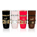 The perfume leaves a lasting fragrance