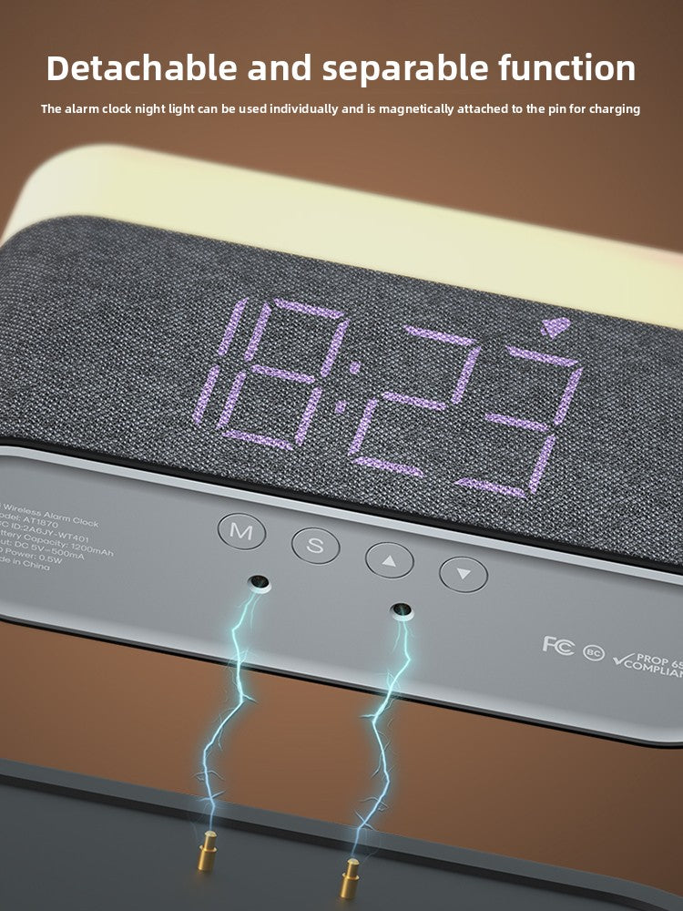 Silip 4-in-1 Wireless Charger with Clock Alarm and Night Light