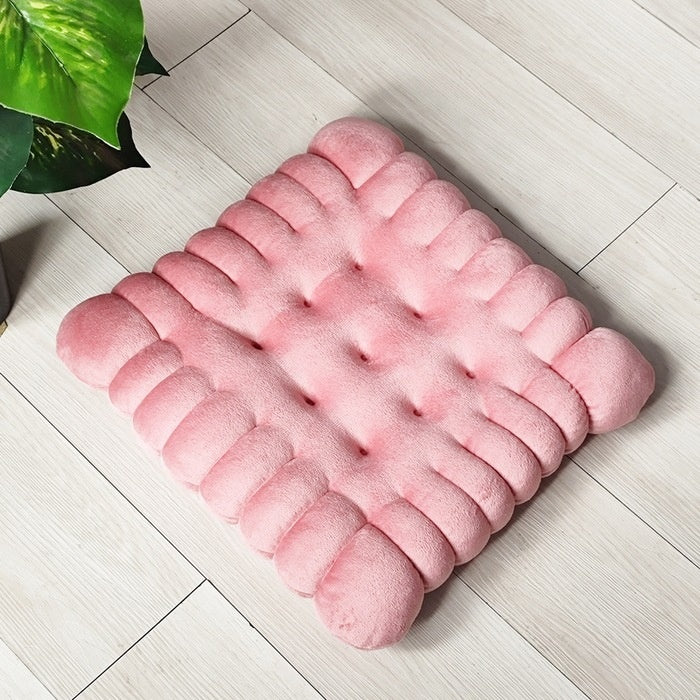 Nordic Creative Soft Plush Simulation Biscuit Office Seat Cushion