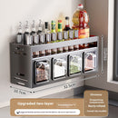 Punch-free Wall-mounted Multi-functional Kitchen Spice Rack