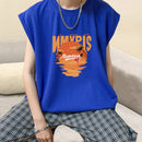 Cotton Sleeveless Men's Vest Summer Loose Sports T-shirt
