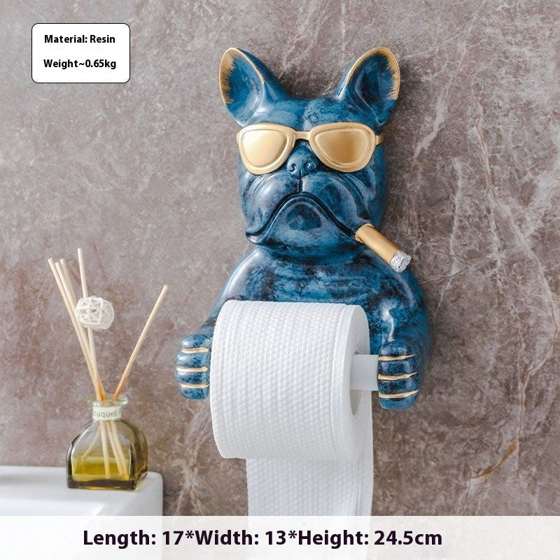 Cute Dog Toilet Tissue Box Toilet Chart Drum Rack