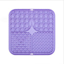 Silicone Pet Licking Mat Slow Feeder with Suction Base ? Anti-Choke Dog/Cat Food Bowl