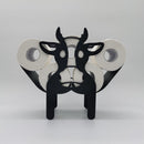 Cow Paper Holder Iron Tissue Stand