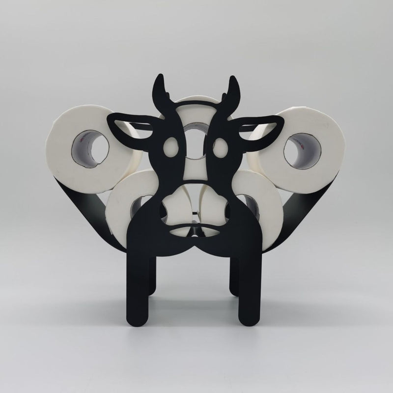 Cow Paper Holder Iron Tissue Stand