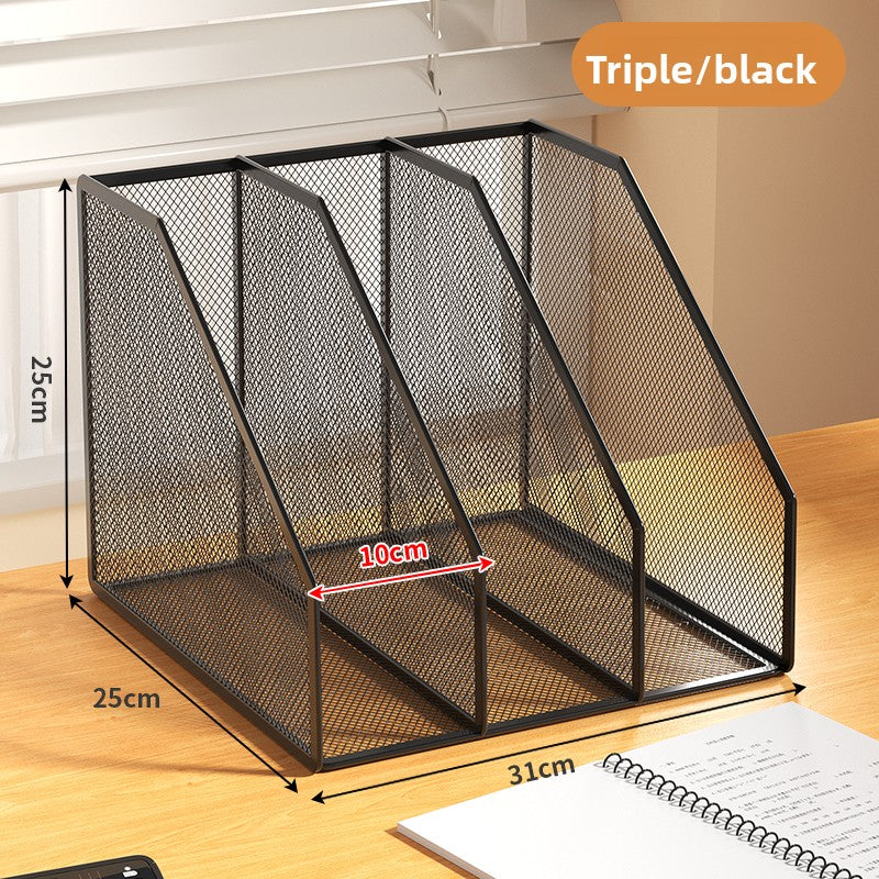 Metal File Organizer Office Document Storage Rack