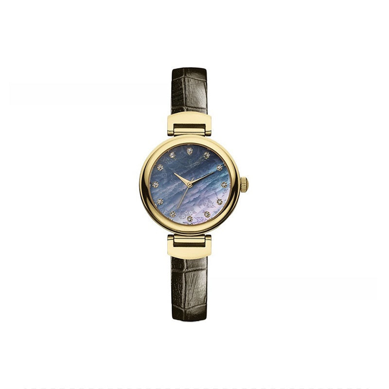 Pearl-set diamond style Saturn watch