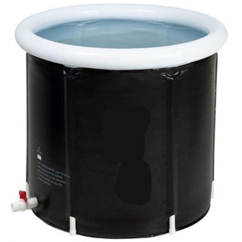 portable folding ice water bath bucket