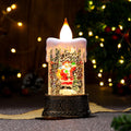 Christmas Glowing Candle Lamp Desktop Decoration