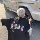 Embroidered Vine Floral Short Sleeve T-Shirt