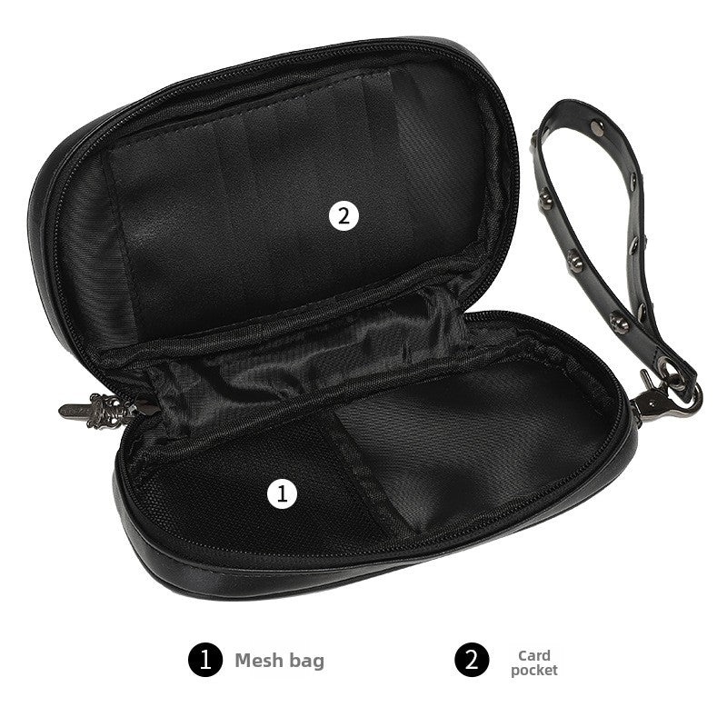 Men's Punk Style Phone Bag with Card Slots