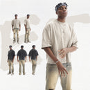 Retro Youth Pure Color Men's T-Shirt