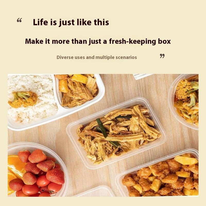 Food Grade Rectangular Transparent Thickened Disposable To-go Box
