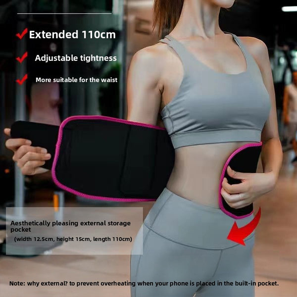 Breathable Sweat Yoga Waist Belt for Fitness and Running