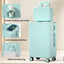 Retro Silent Wheel Travel Luggage Suitcase with Combination Lock