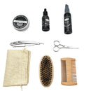 Beard Care Kit 9-Piece Set with Comb, Brush, Scissors, and Grooming Products