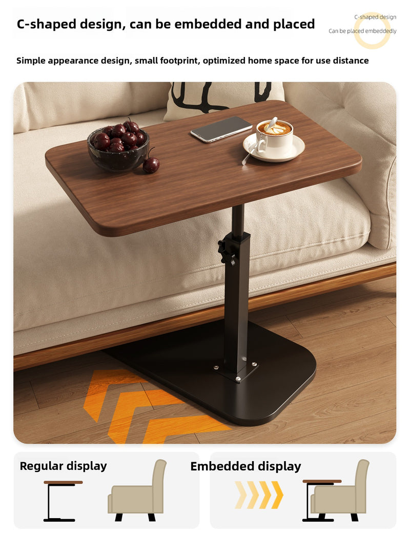 Small table, height-adjustable coffee table and storage rack