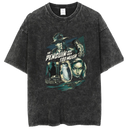 Washed and distressed T-shirt