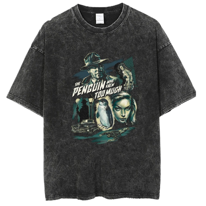 Washed and distressed T-shirt