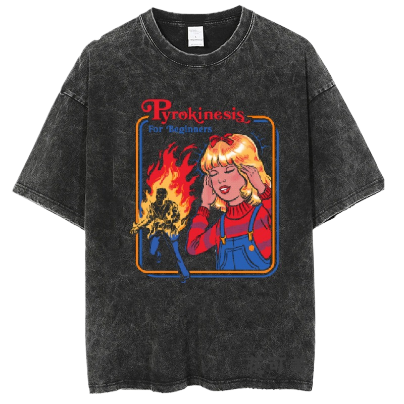 Washed and distressed T-shirt