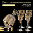 crystal glass high-foot red wine glass suitcase suit