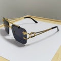 Double Beam Cheetah Print Sunglasses