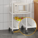 Multi-level kitchen storage rack