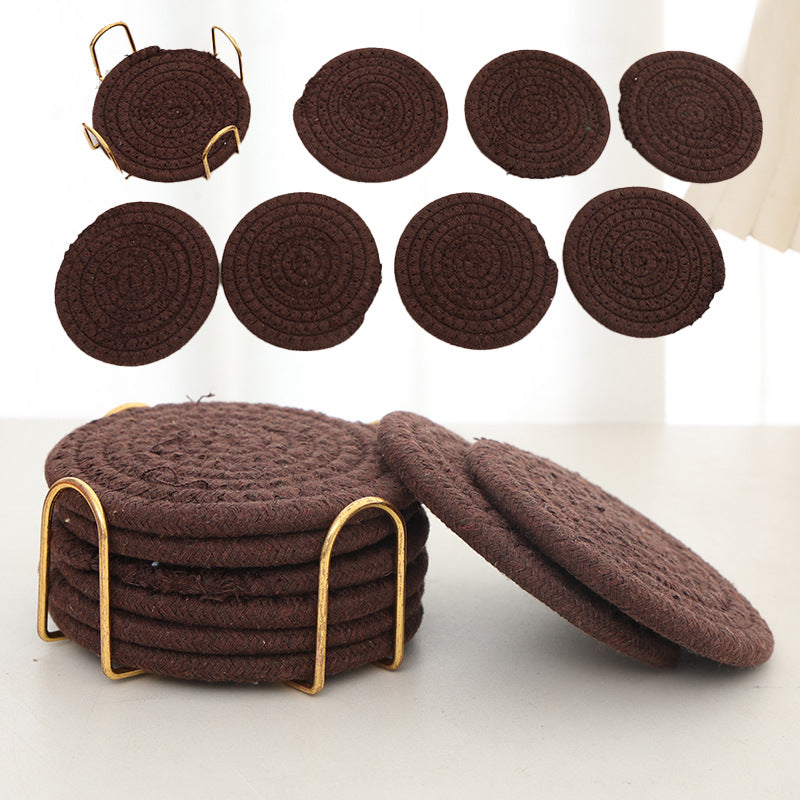 Woven teacup MATS and tea MATS