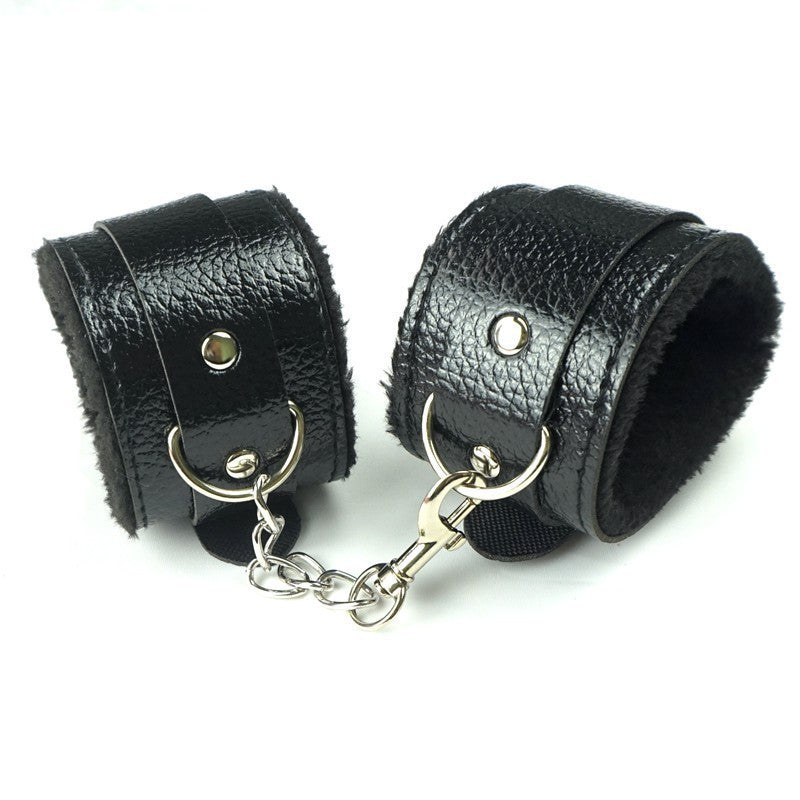 Plush Bondage Handcuffs and Foot Cuffs Set for Couples