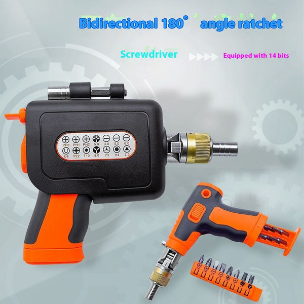 Household Ratchet Wrench Multifunctional Special-shaped Auto Repair Screwdriver Set Suit