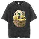 Washed and distressed T-shirt