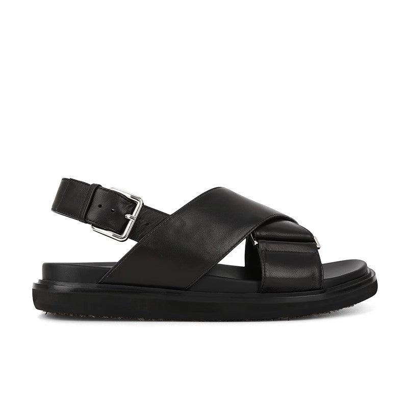 Women's Casual Roman Sandals with Cross-Strap Design