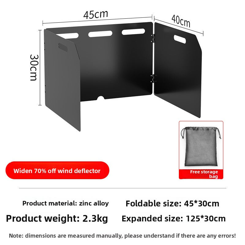 Outdoor Stove Windshield