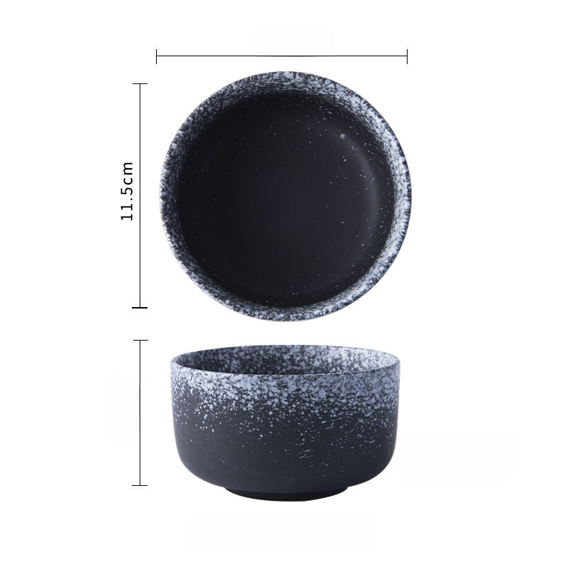 Japanese-Style Porcelain Rice Bowl