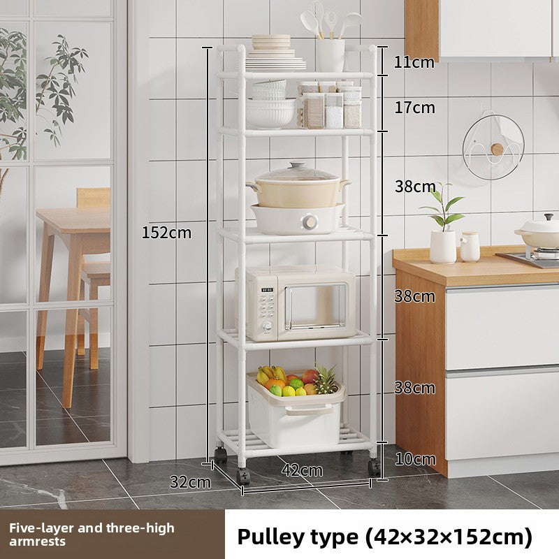 Multi-level kitchen storage rack