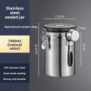 Coffee Bean Stainless Steel Sealed Container