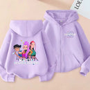 Kids KPop Demon Hunters Fleece Zipper Hoodie
