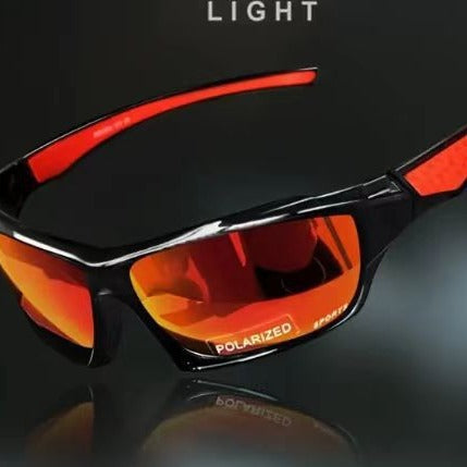 Men's polarized sunglasses and colorful film windshields