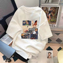 Trendy Summer Bear Print Loose T-Shirt