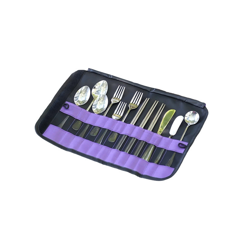 Outdoor barbecue utensil storage bag