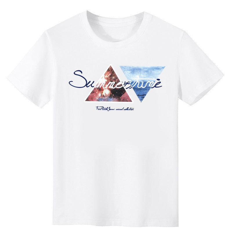 Men's Summer Printed Slim Fit Short Sleeve T-shirt