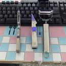 Three-piece set of peeling and scraping in paper card bags