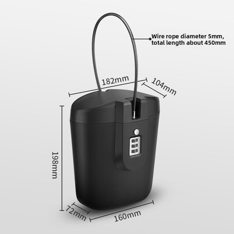 Portable Beach Password Lock Storage Box