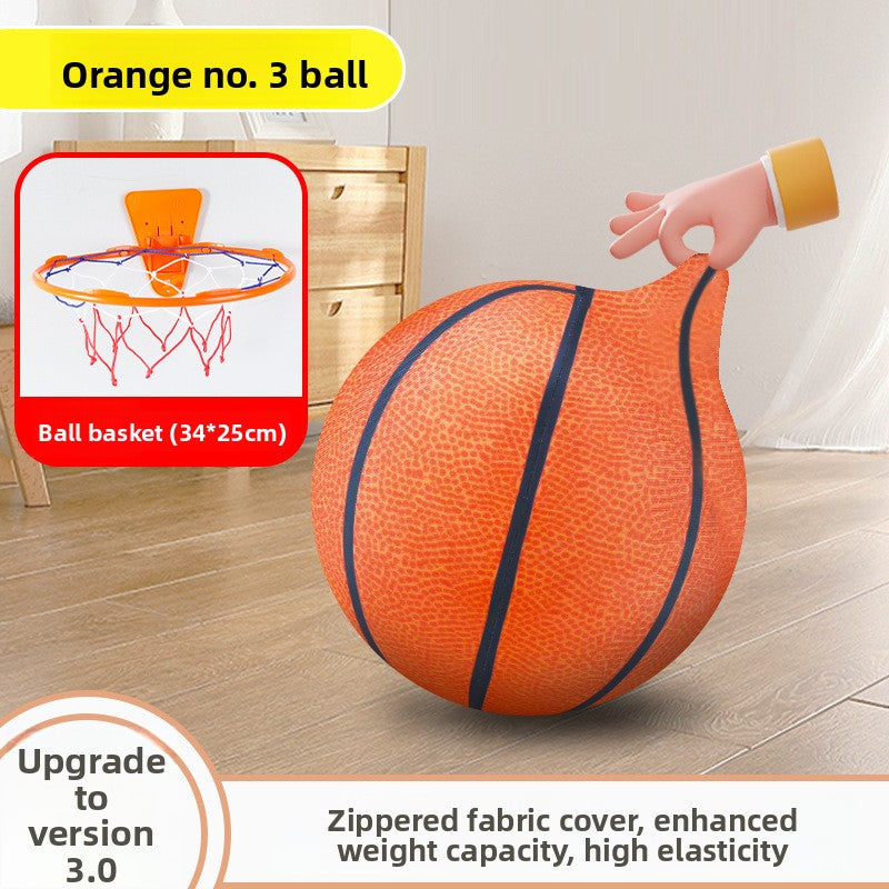 Foldable Indoor Basketball Hoop with Silent Ball