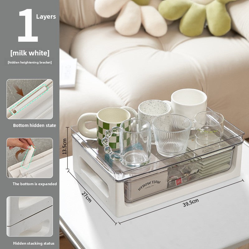 Desktop coffee storage rack