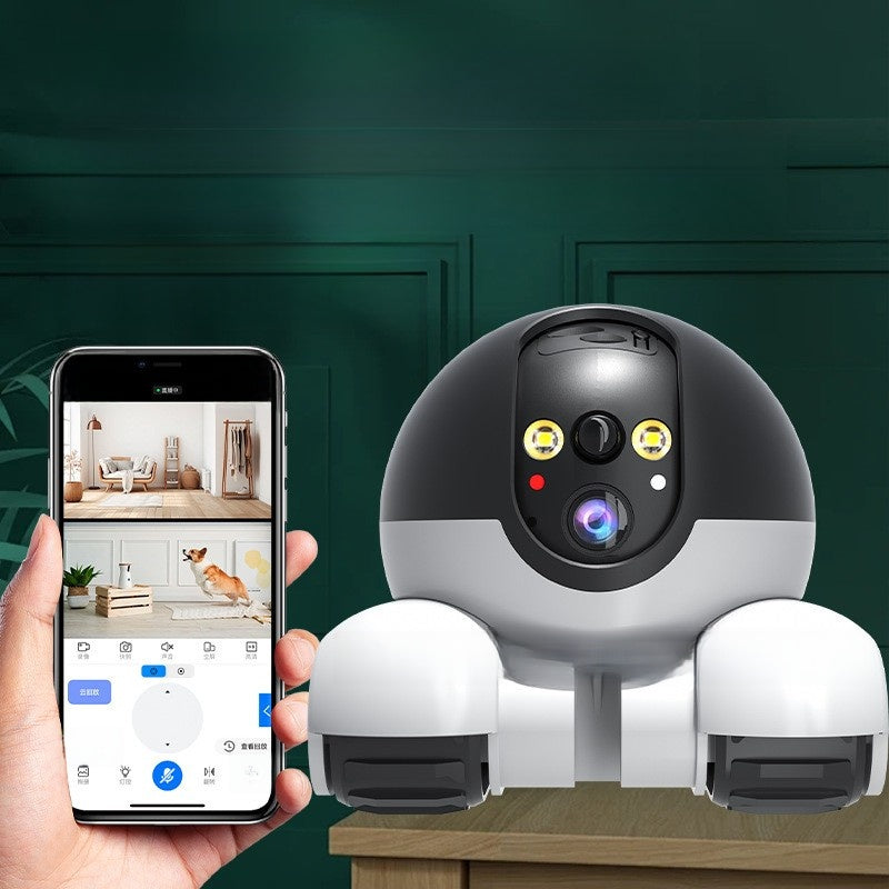 Dual-lens dual-screen monitoring